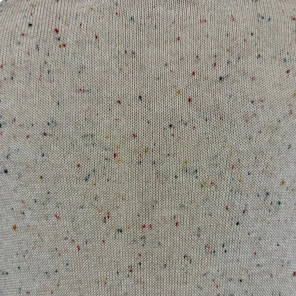 Micaela Greg Speckled Fine Knit Oatmeal Tunic Sweater Dress - Picture 5 of 11